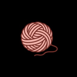 Pinker Wollknäuel